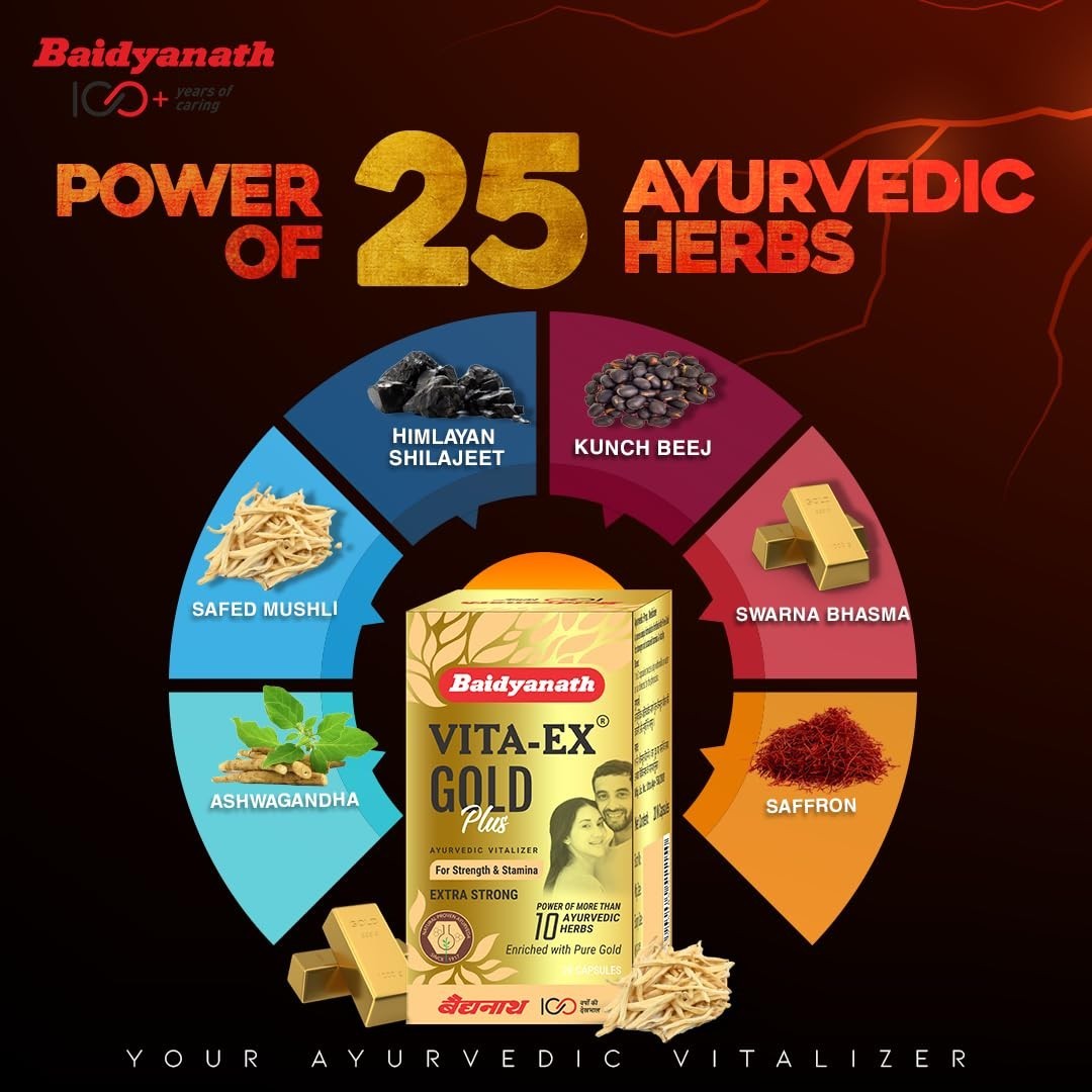 Baidyanath Vita ex Gold Plus -Pack of 20 Capsules