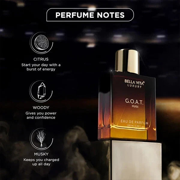 Bella Vita Luxury G.O.A.T. Man EAU DE FOR MEN Perfume Long Lasting 100ml
