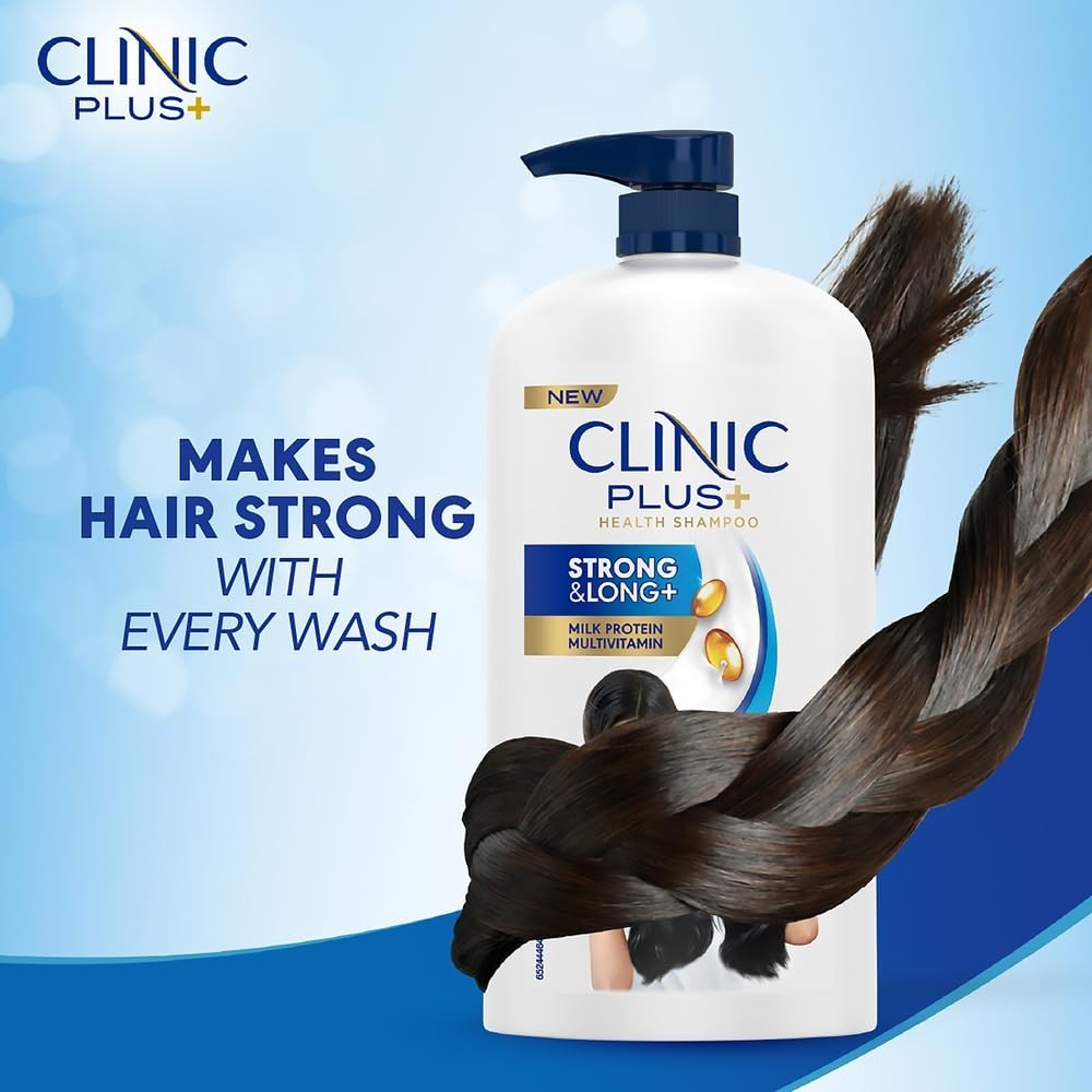 Clinic Plus Strong &amp; Long Shampoo1L Milk Protein for Hair Strength-FREE SHIPPING