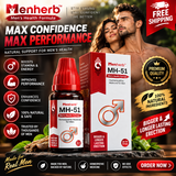 (2 Pack) Menherb MH-51 Homeopathic Drops 30ml for Men Stamina &amp; Wellness