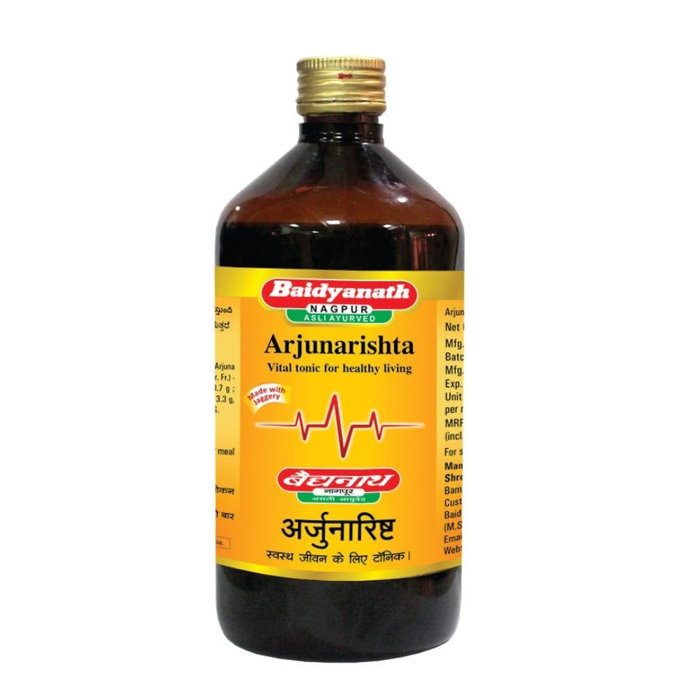 Baidyanath Ayurved Arjunarishta Herbal Tonic For Heart and Digestion pack of 2