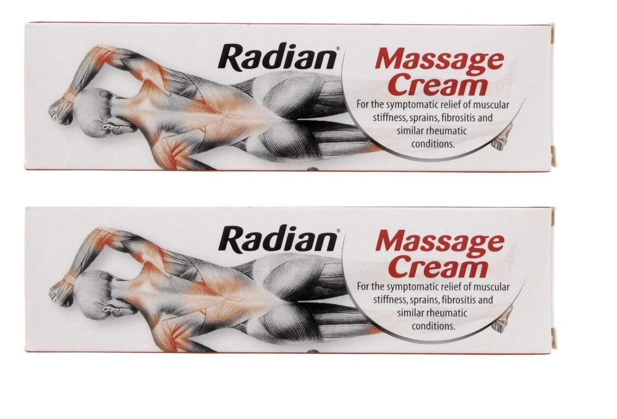 Radian Massage Cream for Instant Relief 100g Pack Of 2 - Free &amp; Fast Shipping