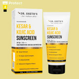 2X Dr. Sheth's Kesar &amp; Kojic Acid Sunscreen SPF 50+ (50 g each)+ free shipping
