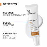 3X DERMATOUCH Kojic Acid 2% Cream For Pigmentation, Blemishes 30gm+FREE SHIPPING
