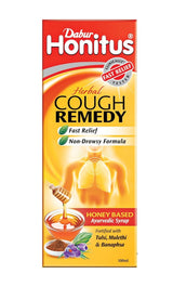 4X Dabur Honitus Herbal Syrup Honey Based Ayurvedic Syrup for Cough Remedy 100ml