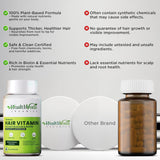 Health Veda Hair Vitamin Capsules DHT Blocker with Biotin Hair Growth 60 Veg Cap