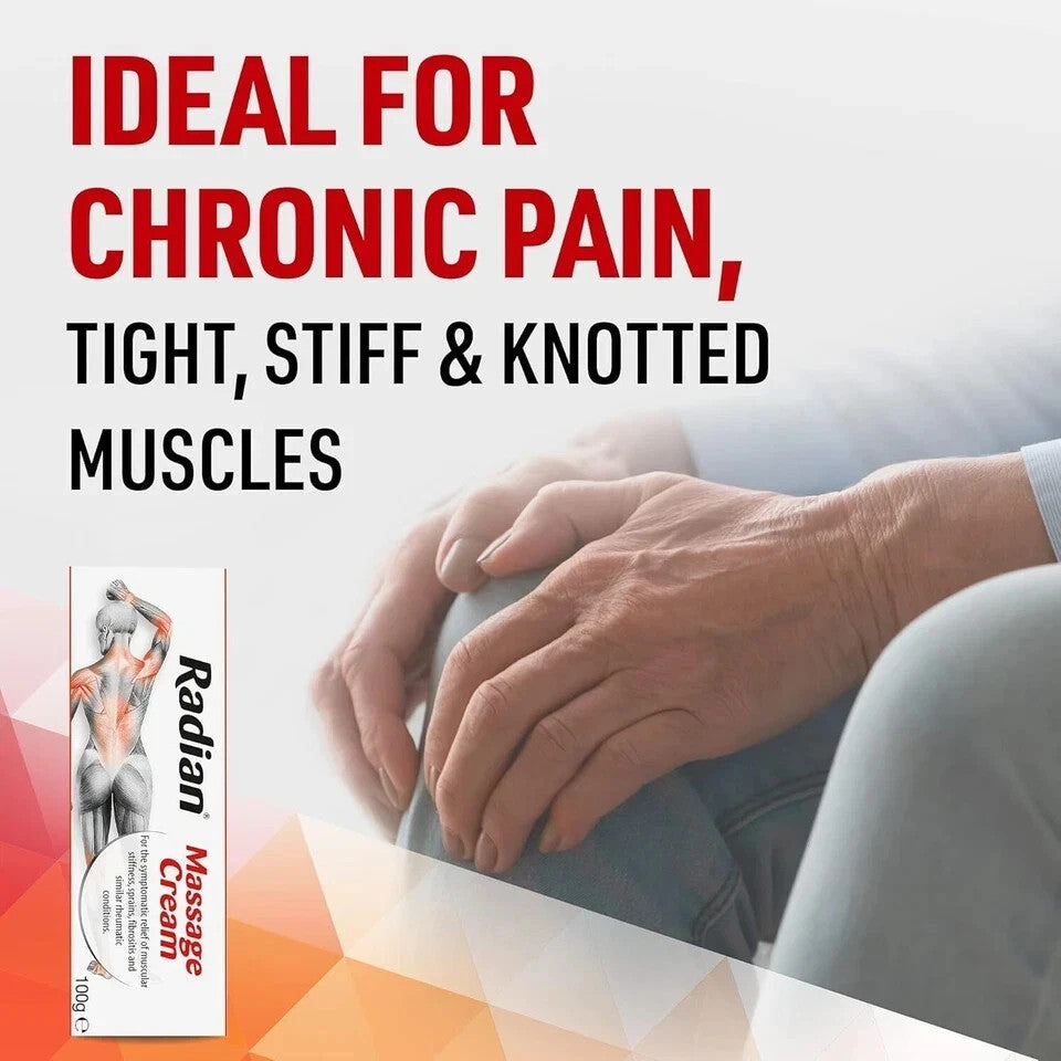 Radian Massage Cream for Instant Relief 100g Pack Of 2 - Free &amp; Fast Shipping