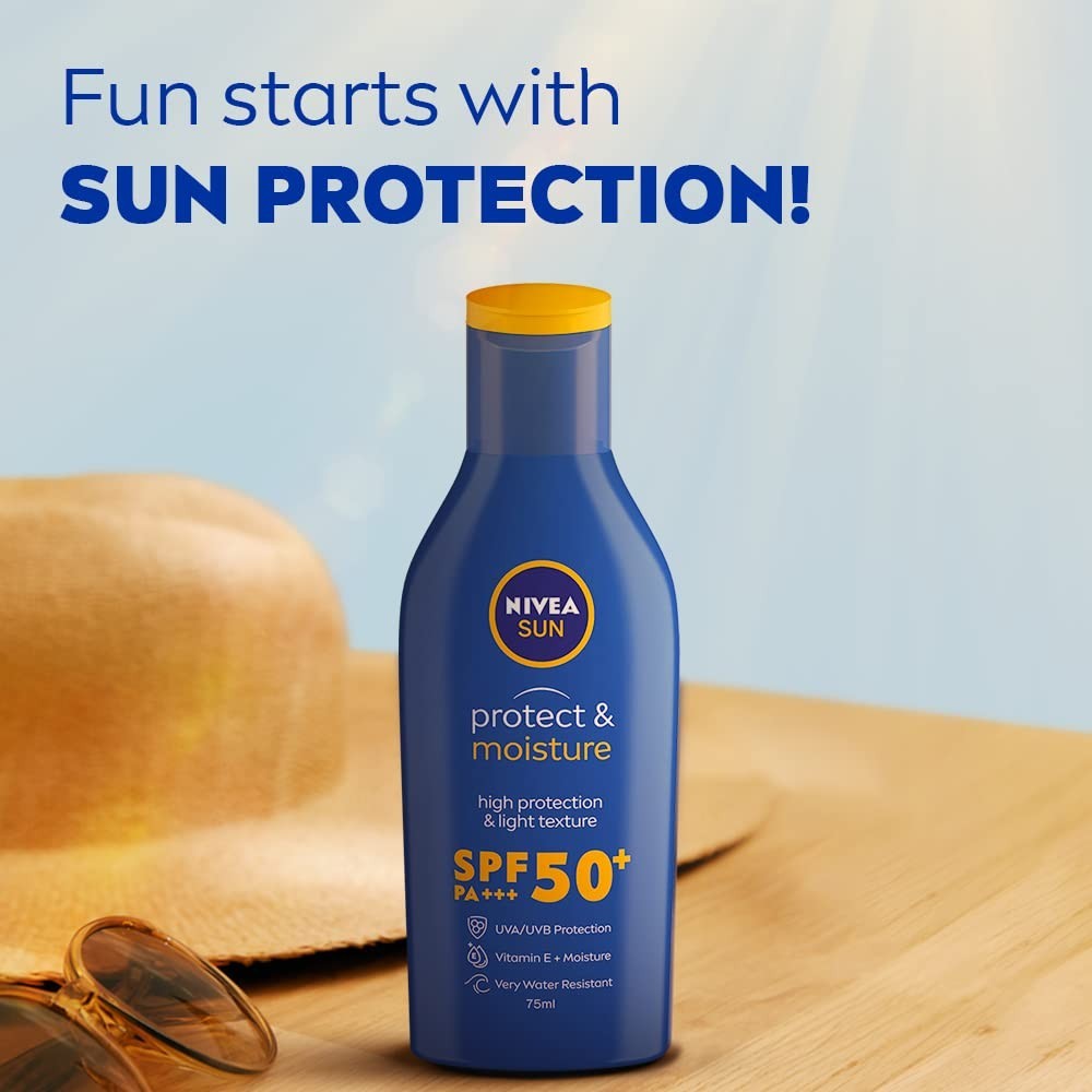 NIVEA Sun Lotion SPF 50 Water Resistant Sunscreen for Men &amp; Women 75ml'
