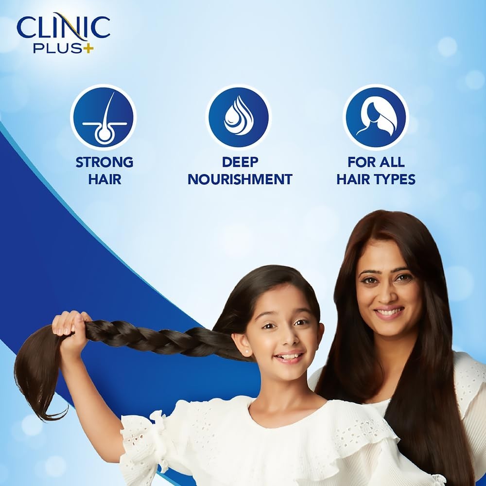 Clinic Plus Strong &amp; Long Shampoo1L Milk Protein for Hair Strength-FREE SHIPPING
