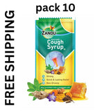 Zandu Ayurvedic Cough Syrup pack of 10 Pouch Herbal Formula+Free Shipping