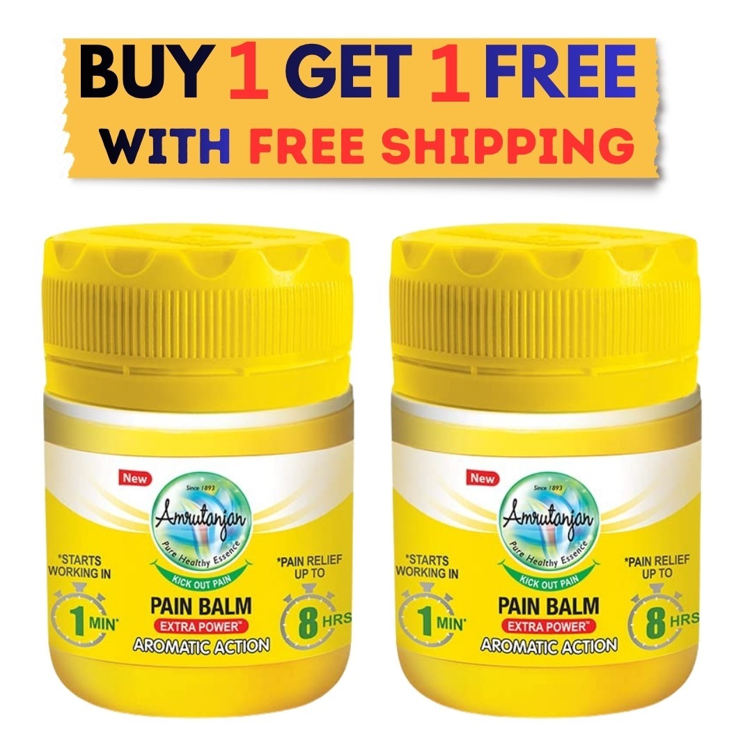 2X AMRUTANJAN Pain Balm Strong For Headache Migraine Cold 27.5 ML+FREE SHIPPING