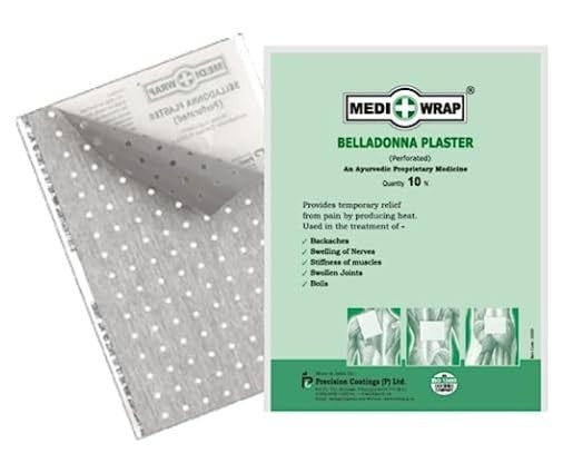 Mediwrap Belladonna Plaster - Herbal Pain Relief Patch Free Shipping
