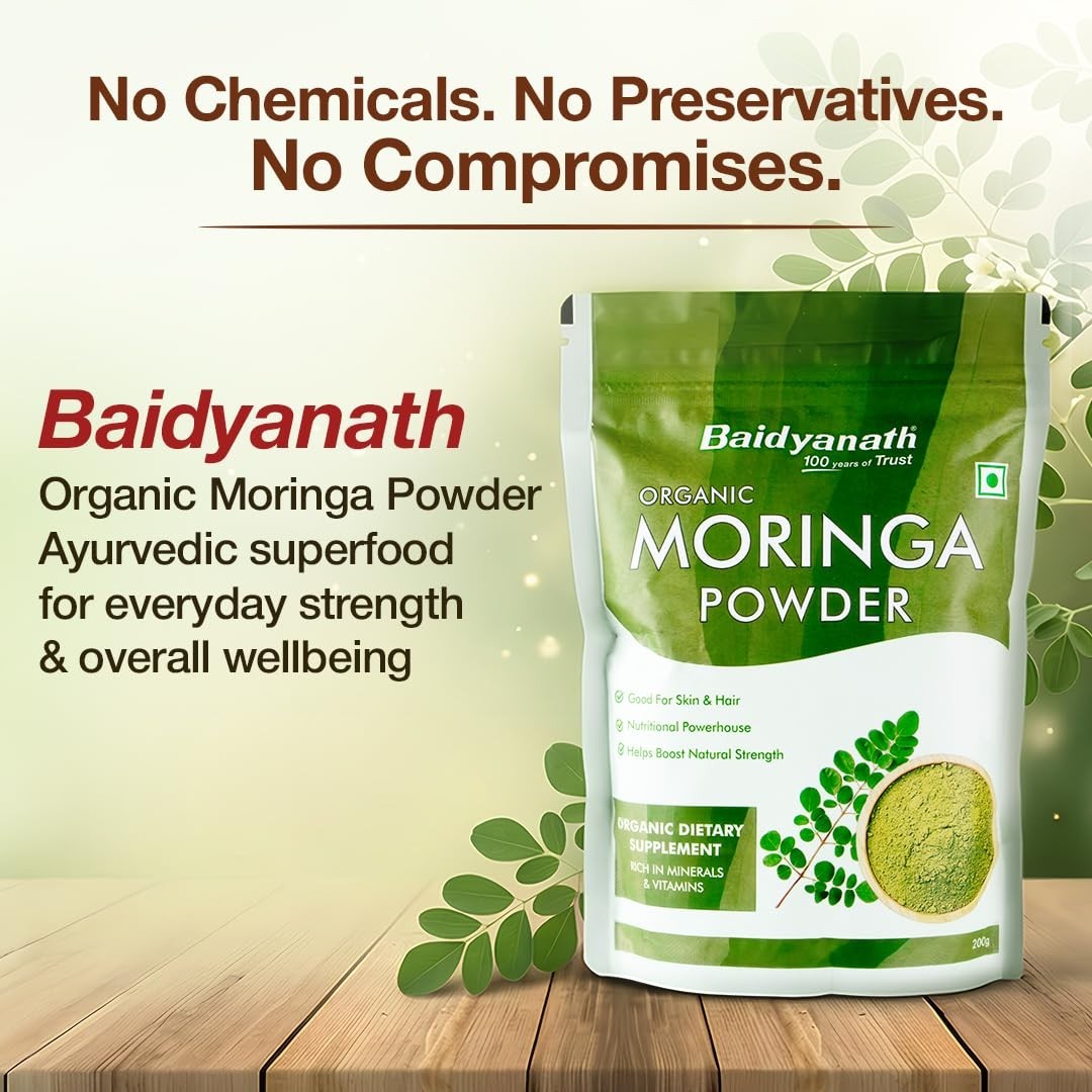 Dried Moringa Oleifera Leaf powder 100%Organic natural premium quality 200gm