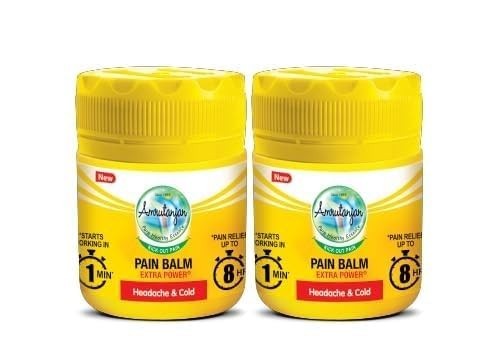 2X AMRUTANJAN Pain Balm Strong For Headache Migraine Cold 27.5 ML+FREE SHIPPING