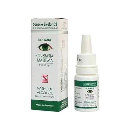 10 X Dr Willmar Schwabe Germany Cineraria Martima Drops Without Alcohol 10ml