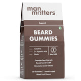 Man Matters Beard Gummies 30 Days Biotin &amp; Creatine Beard Growth Support