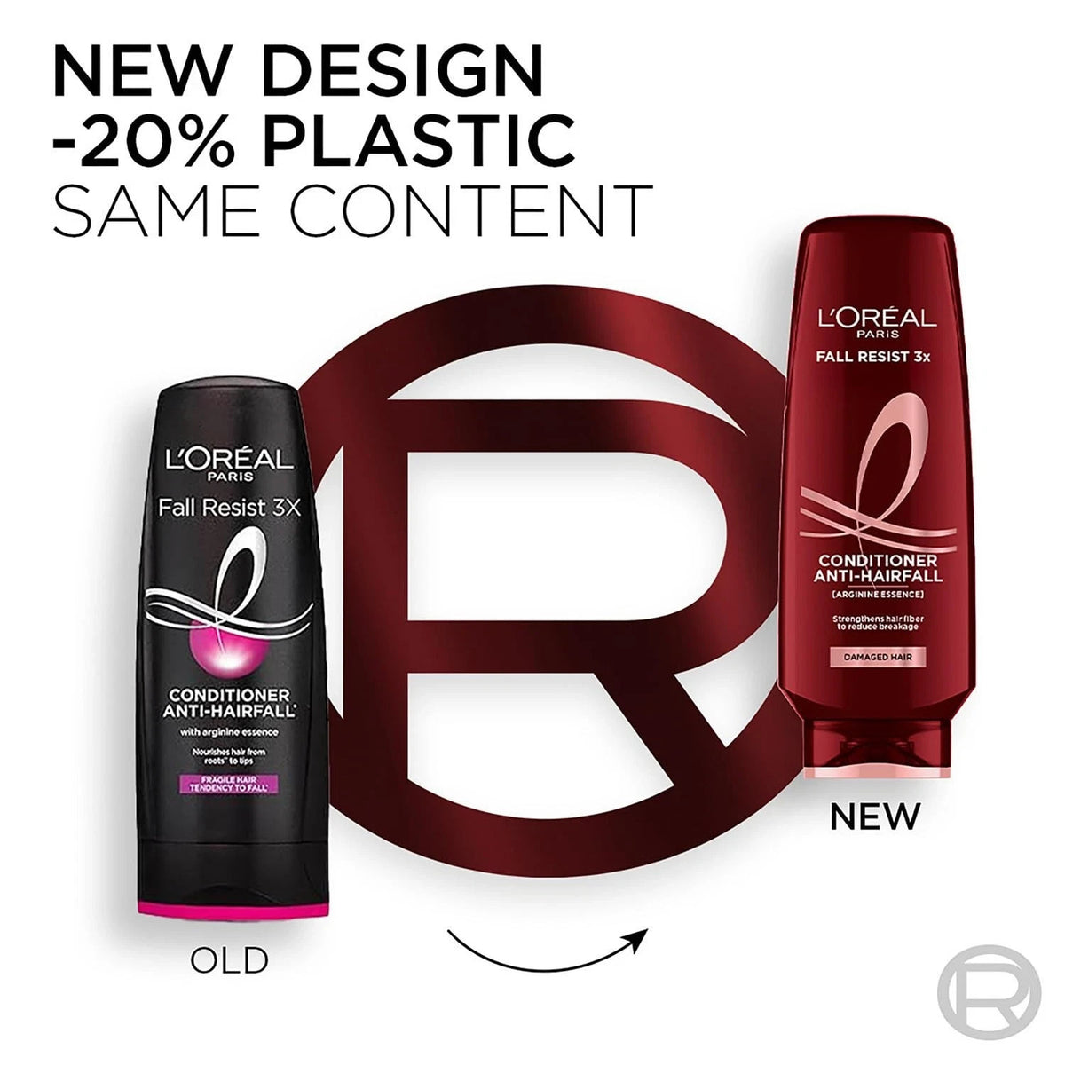 L’Oréal Paris Conditioner Fall Resist 3X Anti Hair Fall Arginine 180ml-Free Ship