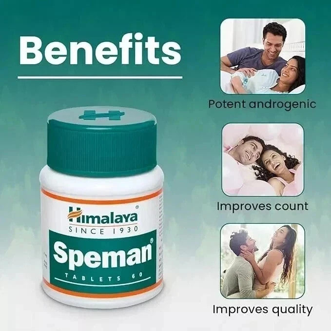 Himalaya Speman Tablets – Pack of 3 (60 Tablets Each) | Natural Men’s Health
