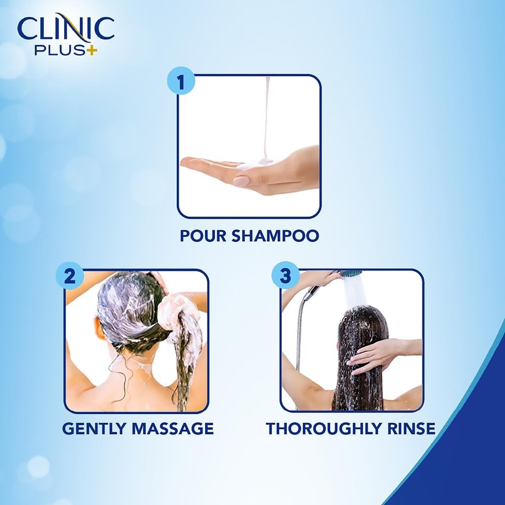 Clinic Plus Strong &amp; Long Shampoo1L Milk Protein for Hair Strength-FREE SHIPPING