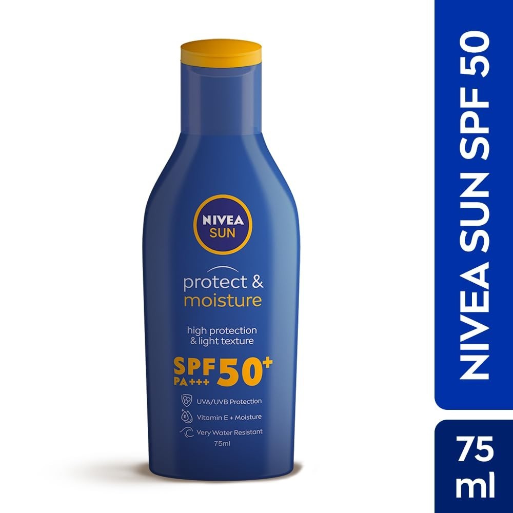 NIVEA Sun Lotion SPF 50 Water Resistant Sunscreen for Men &amp; Women 75ml'