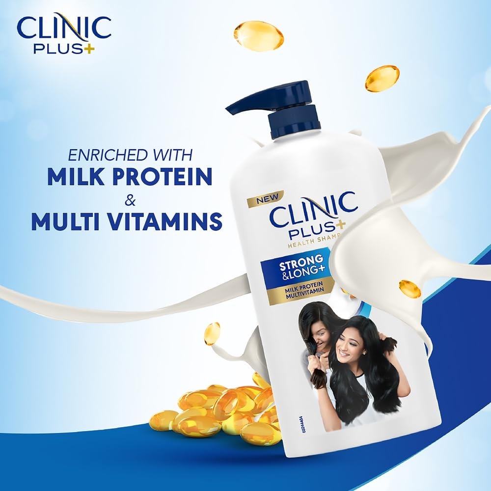 Clinic Plus Strong &amp; Long Shampoo1L Milk Protein for Hair Strength-FREE SHIPPING