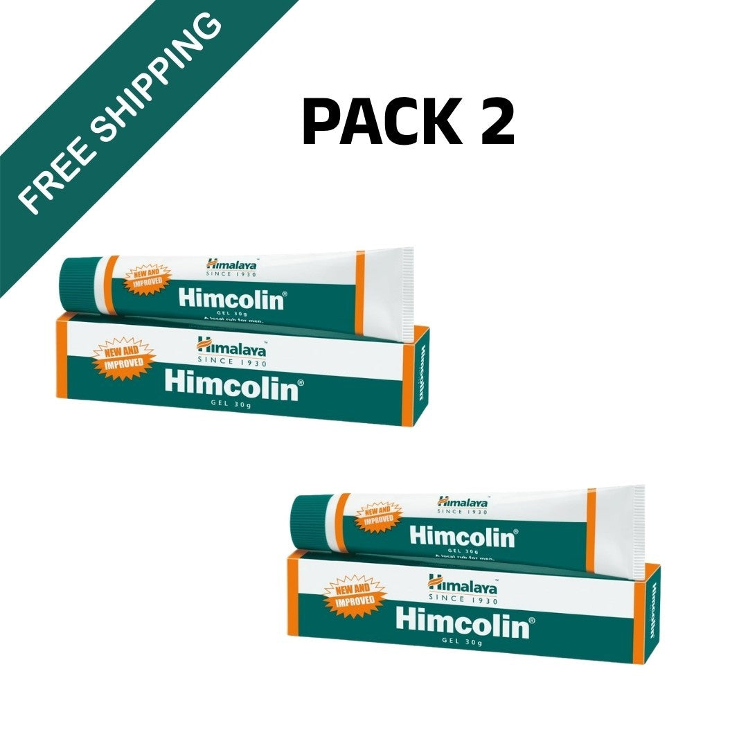 2x Himcolin Gel Himalaya 30g Supports Male Wellness Intimacy Confidence