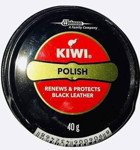 Kiwi Shoe Polish Paste Black Pack of 2 Shine Protect Leather Shoes