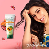 Biotique Papaya Deep Cleanse Face Wash Gentle Exfoliating Glowing Skin Herbal