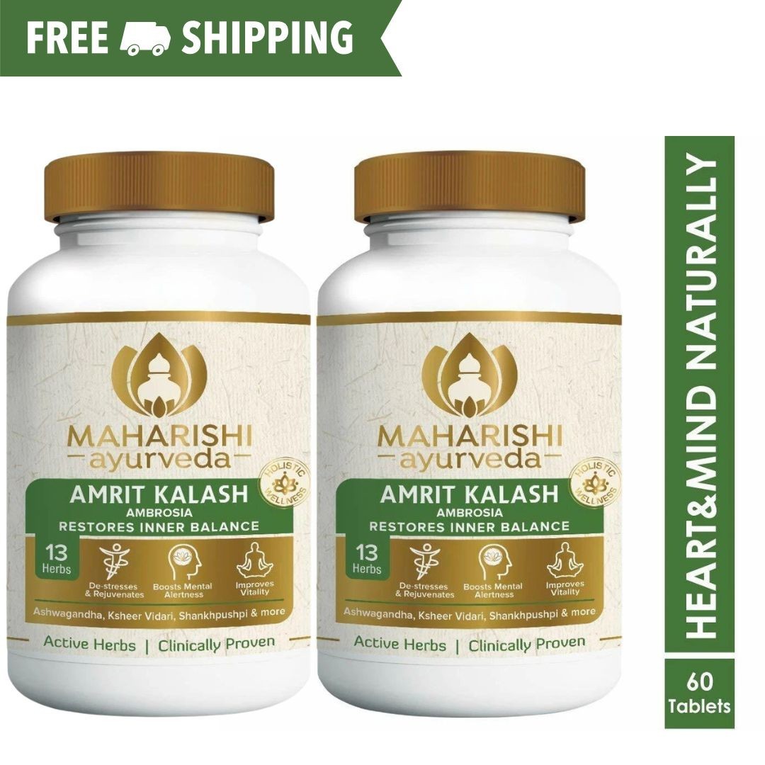 2X Maharishi Ayurveda Amrit Kalash Ambrosia 60 Tabs Original +FREE SHIPPING