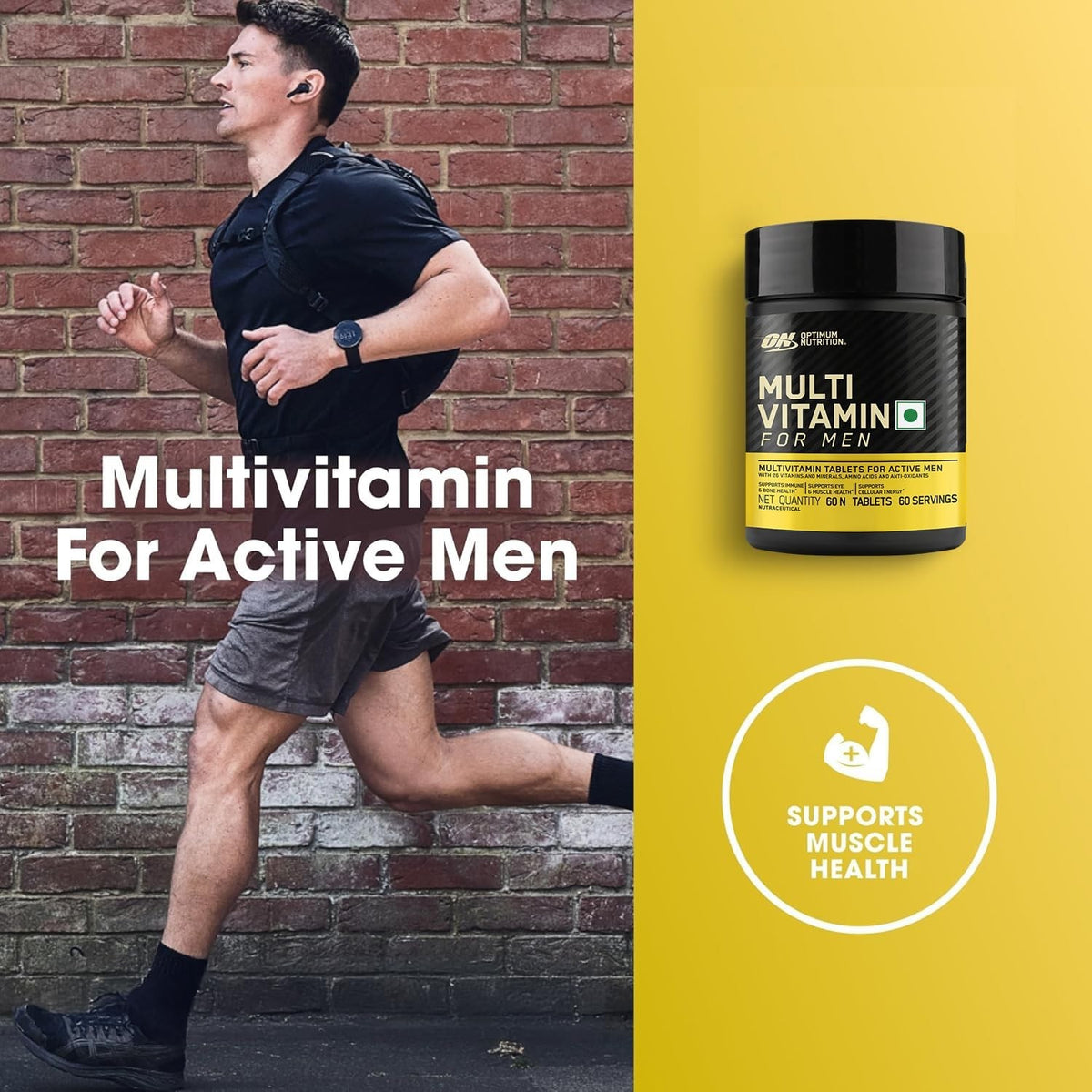 Optimum Nutrition Multivitamin for Men 60 Tablets 26 Vitamins &amp; Minerals