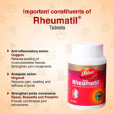 3X Dabur Rheumatil Ayurvedic Herbal Joint Support 90 Tablets Each-FREE SHIPPING