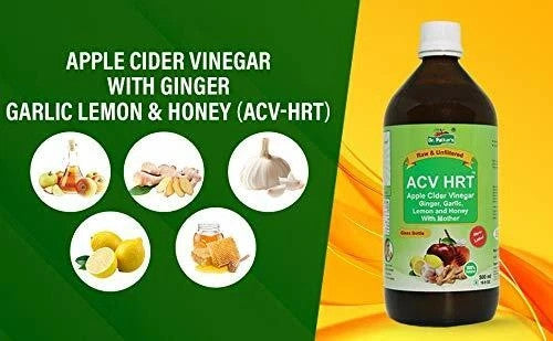 Dr. Patkar's Apple Cider Vinegar with Ginger Garlic Lemon &amp; Honey 500ml Pack 2