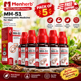 Menherb MH-51 Homeopathic Drops 30ml – Pack of 5