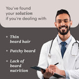 Man Matters Beard Gummies 30 Days Biotin &amp; Creatine Beard Growth Support