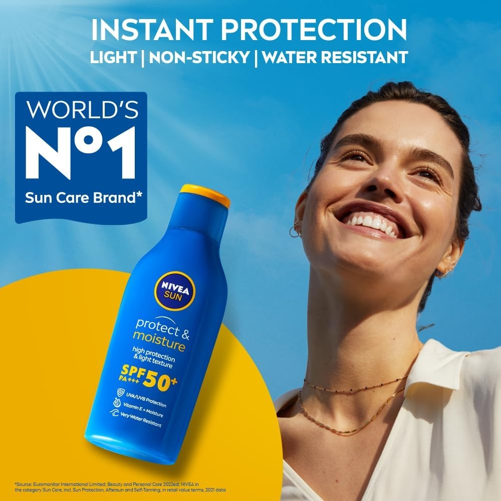 NIVEA Sun Lotion SPF 50 Water Resistant Sunscreen for Men &amp; Women 75ml'