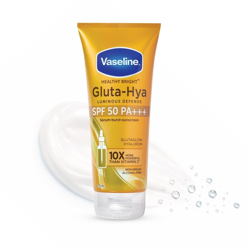 Vaseline Gluta Hya SPF 50 PA+++ Sunscreen Face &amp; Body 175ml Free Shipping