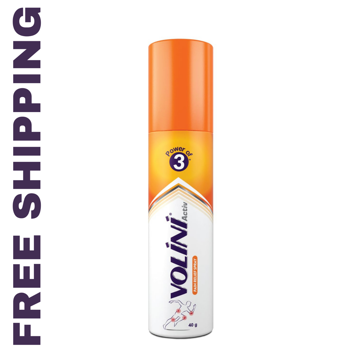 1 Pc X Volini Pain Relief Spray 40 gm, Joint Body muscle pain/FREE SHIP