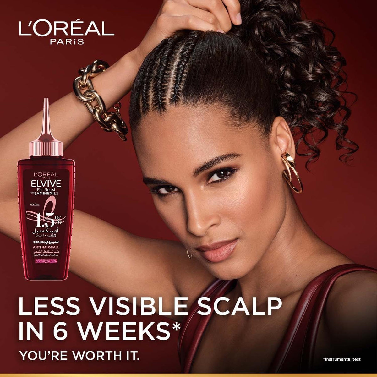 2XL'Oréal Fall Resist Serum 102ml with Aminexil, reduces hair fall+FREE SHIPPING