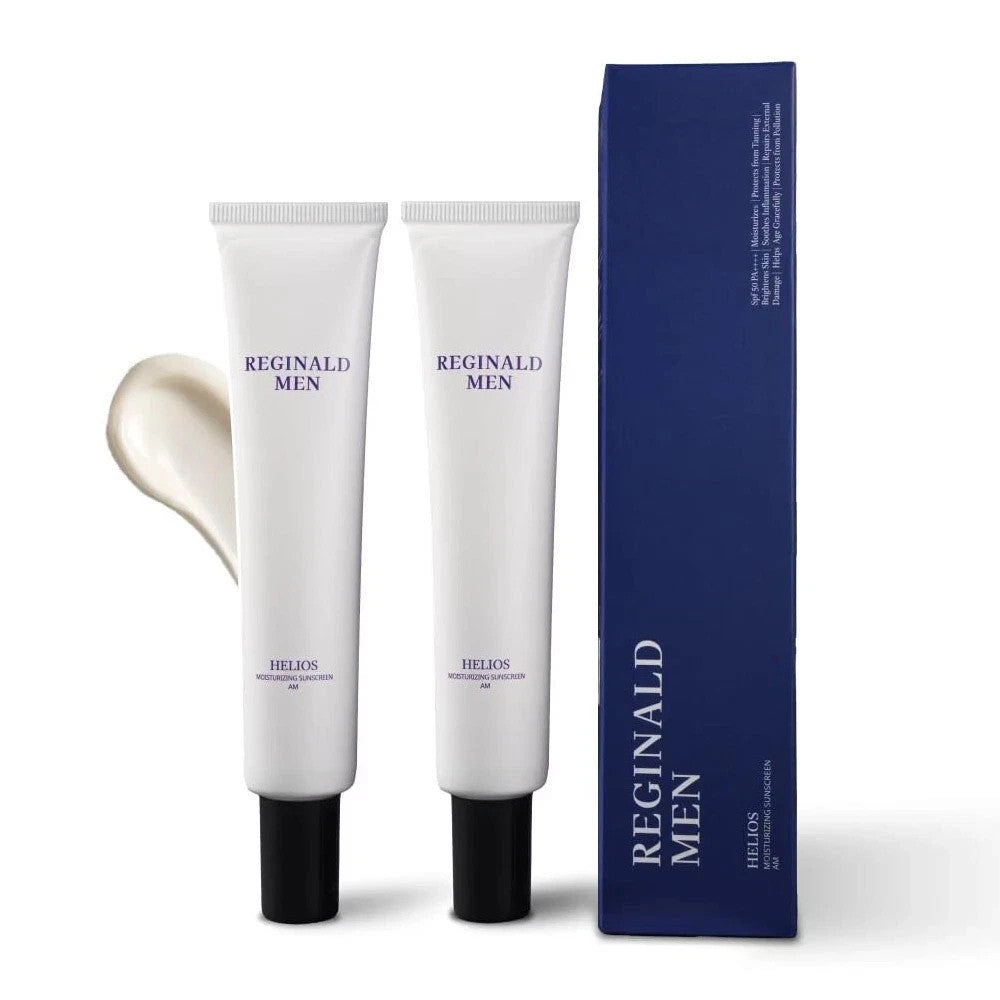 Reginald Men Sunscreen SPF 50 PA++++ Brightening &amp; Moisturizing 50g Pack of 2