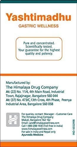 4X Himalaya Yashtimadhu 60 Tabs Relieves acidity Tablets+ Free shipping