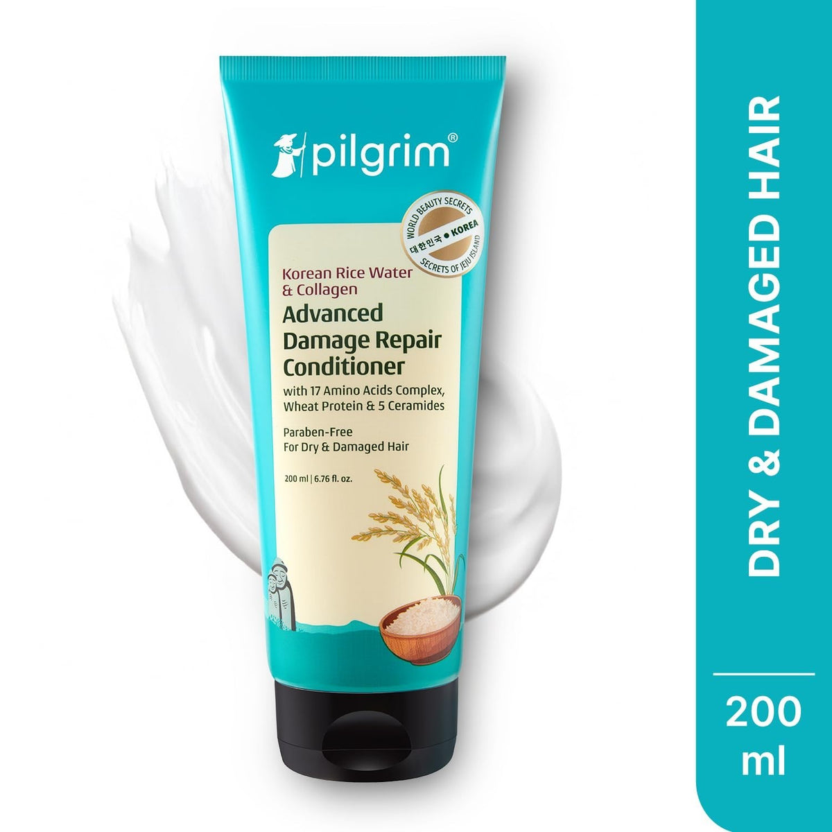 Pilgrim Korean Rice Water Collagen Conditioner 200ml Damage Repair &amp; Strengthe