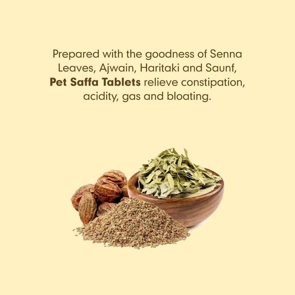 Pet Saffa Tablets 30 Tabs Herbal Digestive Support Gas &amp; Bloating Relief