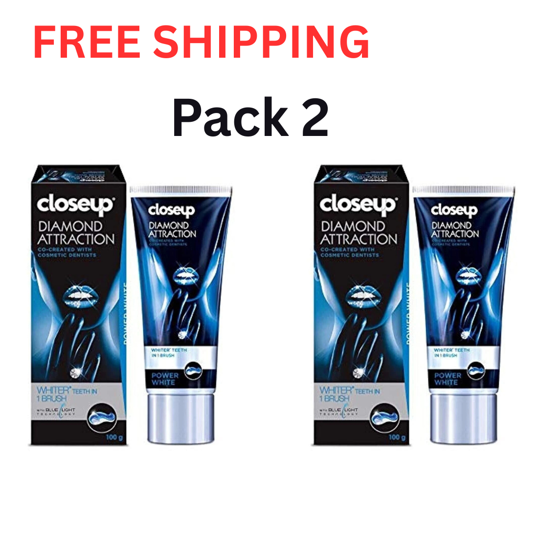 2X Closeup Diamond Attraction Toothpaste 100 gm || Free Shipping