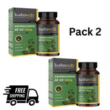 2 X Koshaveda Ashwagandha AF-43 600mg 60 Capsules- Stress Support, Sleep Balance