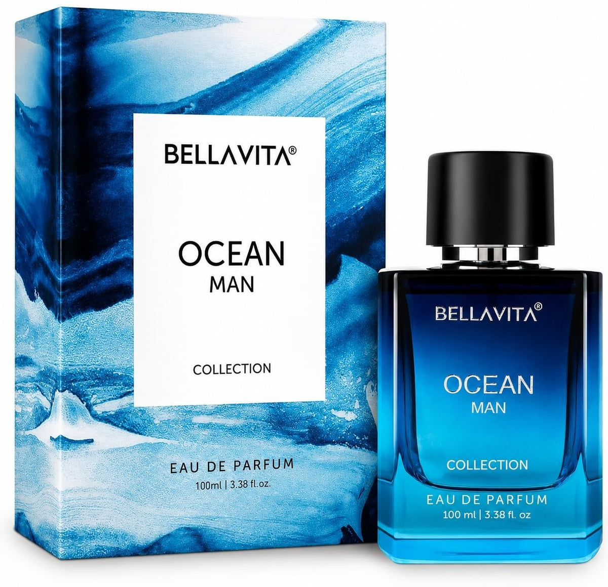 Bella Vita Luxury Men Ocean Aquatic EDP 100ml Perfume With Marine, Orchid &amp; Musk