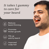 Man Matters Beard Gummies 30 Days Biotin &amp; Creatine Beard Growth Support