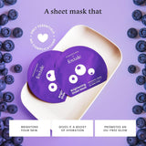 Foxtale Brightening Sheet Mask 26g Niacinamide &amp; Berries for Radiant Skin