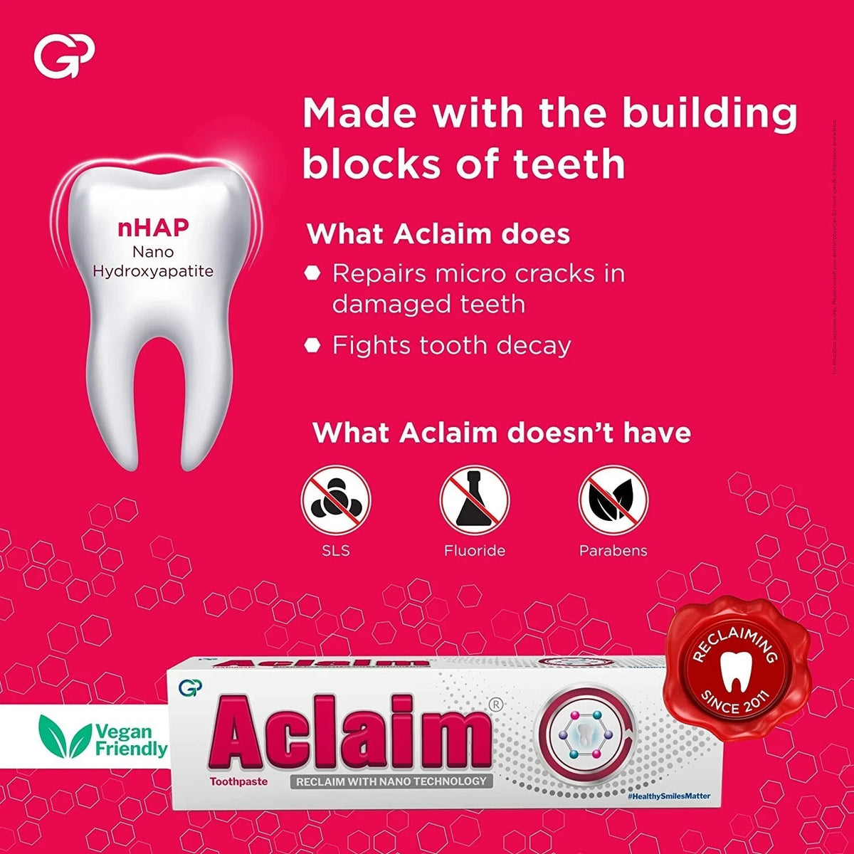 Aclaim Toothpaste Remineralisati<wbr/>on Protect Teeth Enamel 70g Pack 2 Free Ship