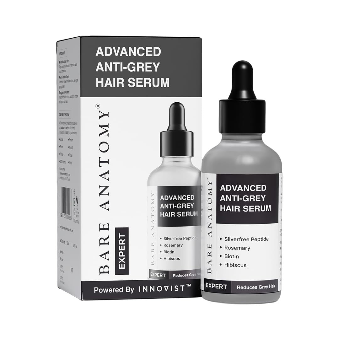 Bare Anatomy Advanced Anti-Grey Serum , Reduces Hair Beard Greying-FREE SHIPPING
