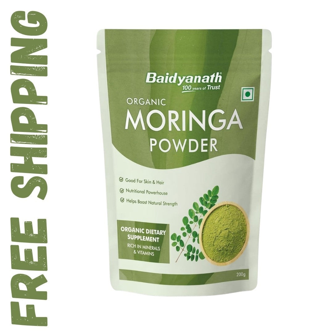 Dried Moringa Oleifera Leaf powder 100%Organic natural premium quality 200gm